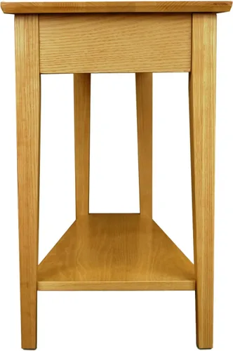 Miniatura 9 de Leick Home 10074-DS Mesa auxiliar tipo cuña para sillón reclinable con estante, arena del desierto Arenas del desierto