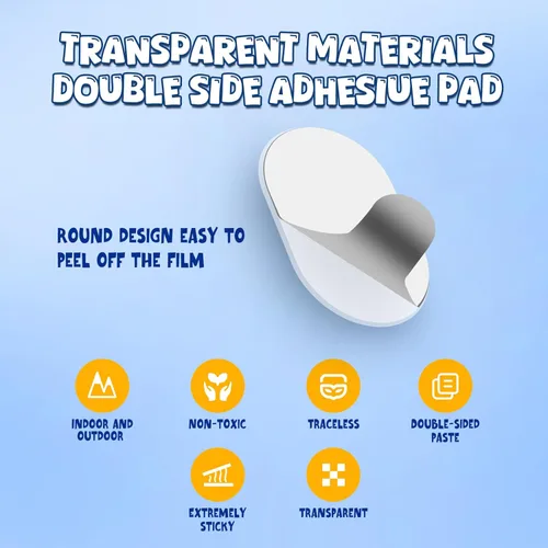 Miniatura 3 de 100 piezas de tachuelas adhesivas de doble cara para colgar en la pared, masilla de póster extraíble para paredes sin daños, pegamento adhesivo
