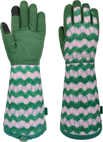 Miniatura 16 de Guantes Largos de Jardinería, Resistentes a Espinas y Pinchazos, Guantes Protectores para Rosas y Cactus para Jardinero, Regalos Girasol