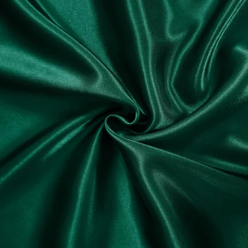 Miniatura 6 de Homiest Juego de sábanas de satén, tamaño matrimonial, 7 piezas de ropa de cama de satén en verde negruzco, sábana bajera de bolsillo profundo