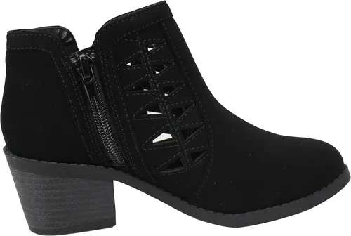 Miniatura 3 de Soda Botines de tacón grueso apilado lateral con corte triangular para niña