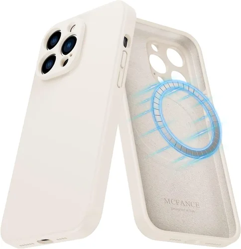 Miniatura 28 de Funda de silicona con soporte para iPhone 17 Pro [compatible con MagSafe] [Protección completa de la cámara] (6.3 pulgadas 2025), fundas de teléfono