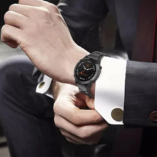 Miniatura 5 de COOVS Correa de reloj de aleación de titanio para Fenix 6X de 22 1.024 in para Garmin Fenix 6 6X Pro 5 5XPlus 935 945 D2