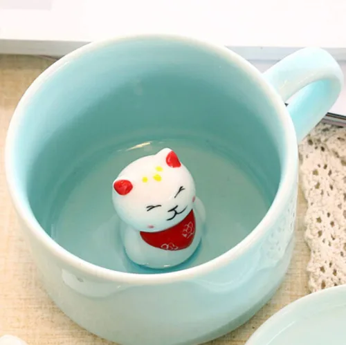 Miniatura 11 de Chick Taza de Café 3D Taza de Cerámica de Lindo Animal de Dibujos Animados - Animal Bebé Adentro, Mejor Taza de Oficina y Regalo de Cumpleaños 8 OZ