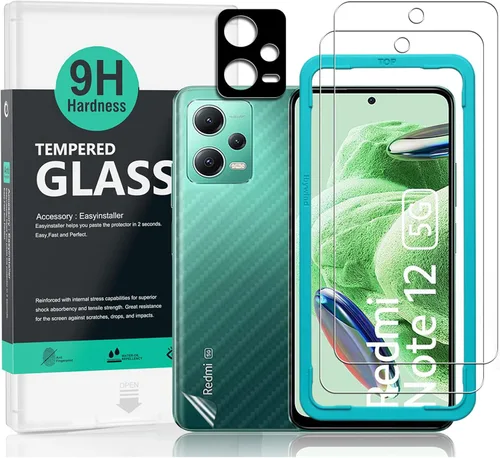Miniatura 10 de Ibywind Paquete de 2 protectores de pantalla para Redmi Note 12 Pro 5G/Pro+/Pro Plus 5G (6.67 pulgadas) + 1 protector de lente de cámara + 1