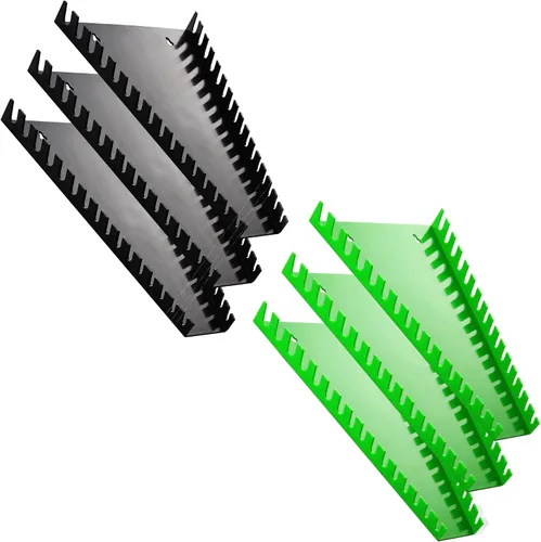 Miniatura 20 de Reniteco Organizador de llaves de plástico, soporte de llaves de alta densidad, estantes grandes para pared y caja de herramientas, 32 ranuras