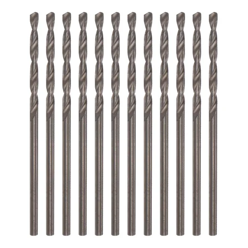 Miniatura 8 de HARFINGTON 12 brocas de cobalto, 0.069 pulgadas, M35 de alta velocidad, broca métrica de acero de alta velocidad, brocas de vástago recto para metal