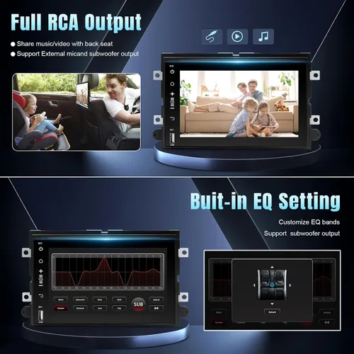 Miniatura 7 de Leadfan Radio de coche Android para Ford F150/F250/F350 2004-2016, pantalla de 7 pulgadas estéreo de coche con CarPlay inalámbrico Andriod Auto