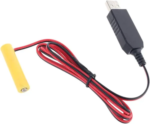 Miniatura 4 de LR03 AAA Eliminador de Batería 1M Cable de alimentación USB Reemplazar 1 a 4pcs AAA Batería (1.5V)