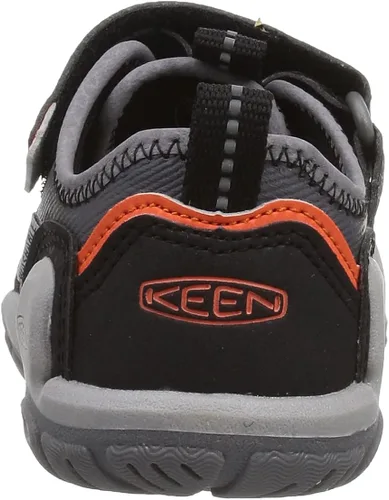 Miniatura 3 de KEEN Tenis cómodos unisex para niños Steel GreySafety Orange
