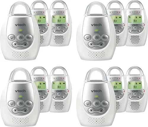 Miniatura 6 de Monitor para bebés de audio digital VTech Communications Safe and Sound, Monitor con dos unidades para padres, Blanco