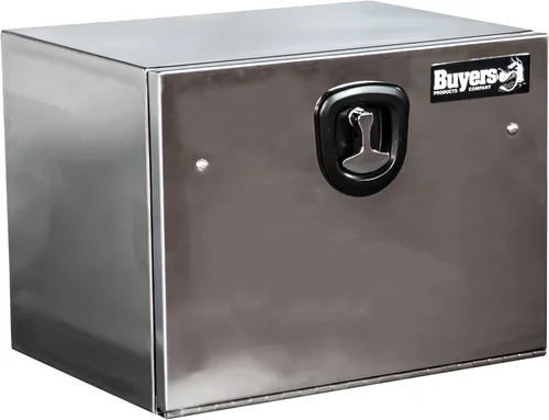 Buyers Products 1702650 - Caja para camión bajo el chasis de acero inoxidable pulido con pestillo de mango en T, 18 x 18 x 24 Pulgadas