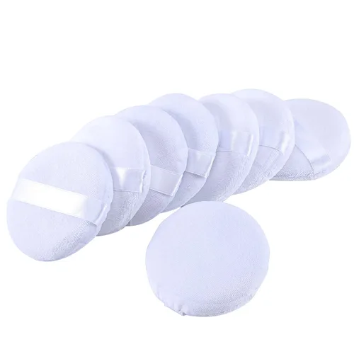 Miniatura 9 de 8 almohadillas de polvo de algodón suave para maquillaje, para polvo, suelto, prensado y corporal (2.36 pulgadas)