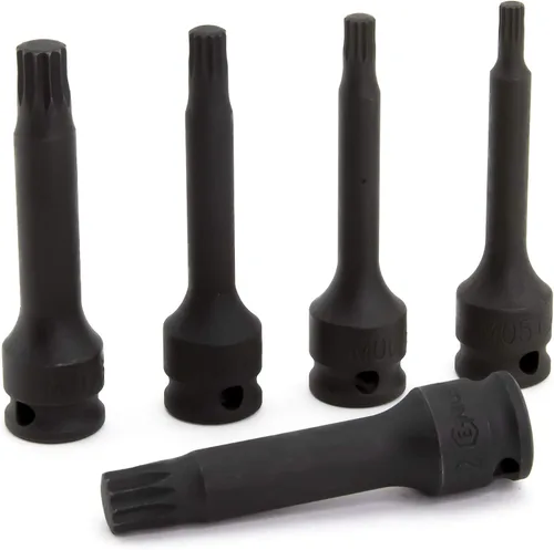 Miniatura 5 de Genius Tools Juego de llaves de vaso de impacto cuadrado triple Dr. de 5 piezas 3/8" TM-305