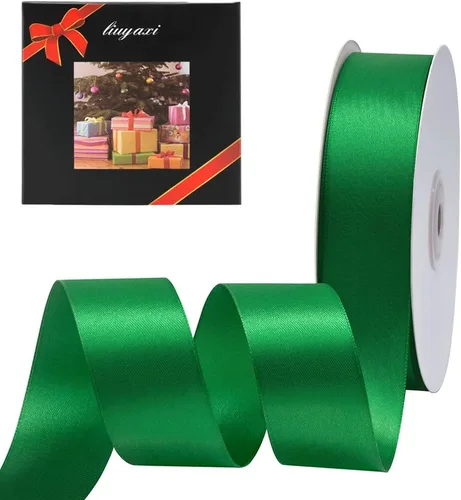 Miniatura 14 de LIUYAXI Cinta de Satén Dorada de Doble Cara 1/4" X 50 Yardas, Cintas Perfectas para Manualidades, Envoltura de Regalos, Fabricación de Lazos y Más