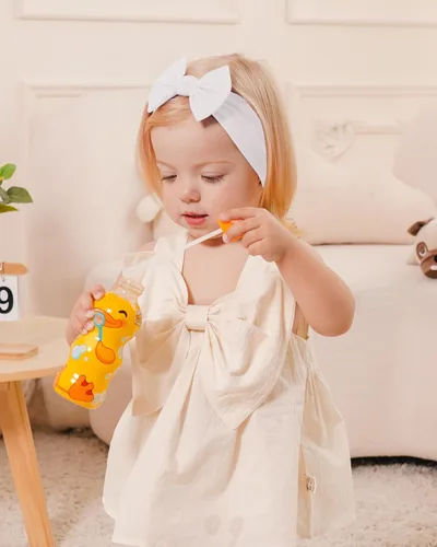 Miniatura 8 de jollybows 12 diademas de nailon para bebés con lazo elástico para niñas, recién nacidos, niños pequeños, accesorios para el cabello, juego de 6- Luz