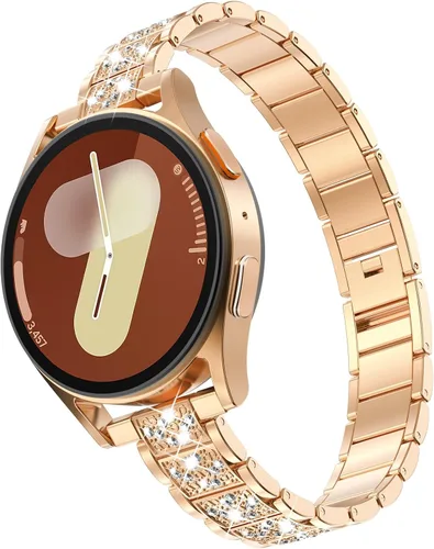 Miniatura 38 de KADES Compatible with Samsung Galaxy Watch 8/8 Classic / 7/6 / 5/4 Band, 40mm 44mm 45mm 47mm, Luxury Diamond Bracelet Chain Band for Women, Bling