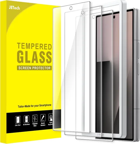 Miniatura 13 de JETech Protector de pantalla de privacidad frontal para Samsung Galaxy Z Flip 5, película de vidrio templado antiespía con herramienta de fácil
