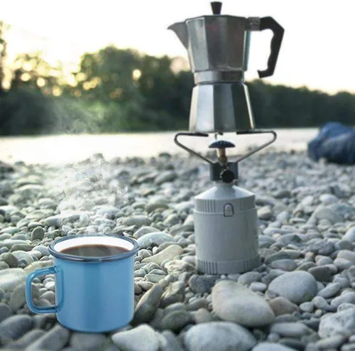 Miniatura 6 de TeamFar Juego de 4 tazas de té y café, tazas esmaltadas para uso doméstico, oficina, fiesta o campamento, colores brillantes y aspecto clásico, 12