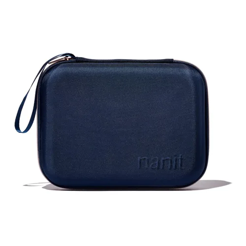 Nanit Travel Case – Funda protectora de transporte con carcasa rígida para el monitor de bebés Nanit Pro y accesorio de viaje Multi-Stand, azul