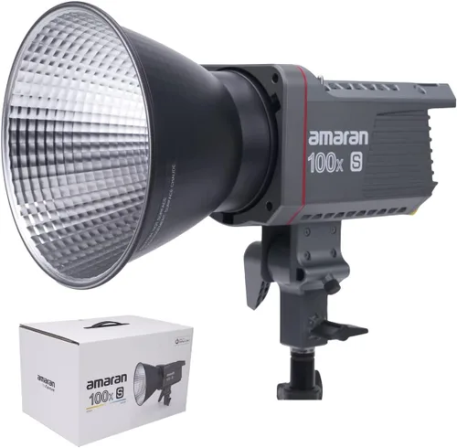Miniatura 7 de Aputure Amaran 100x S Luz de Vídeo LED Bi-Color, Salida de 100W, Control de Aplicación Bluetooth, 9 Efectos de Iluminación Integrados, Fuente