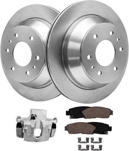 Miniatura 30 de Detroit Axle - Rotores de freno para Jeep Compass 2015-2022 Renegade 2016-2022 Fiat 500X 2016-2022, 2018, 2019, 2020, 2021. Reemplazo de rotores