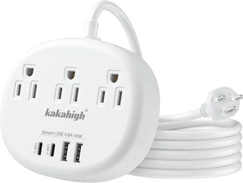 Miniatura 13 de European Travel Plug Adapter with USB C, Multi Country Outlet Adapter with 3 AC Outlets and 4 USB Ports, Type A/C/G/I Plug Adapter for US to Most of