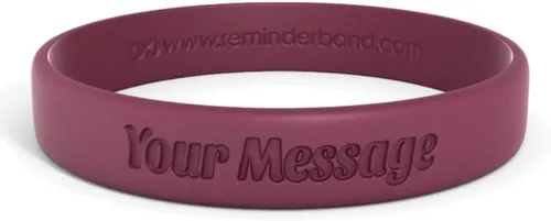 Miniatura 59 de Reminderband - Pulsera clásica de silicona 100% personalizada – Pulsera de goma de silicona personalizada – Personalizable, eventos, regalos, apoyo