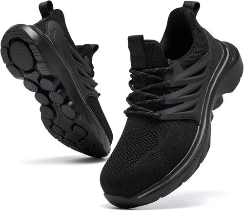 Zapatos deportivos con punta de acero para hombre, zapatos de trabajo ligeros, antideslizantes, zapatos de seguridad de construcción indestructible,