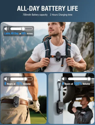 Miniatura 8 de GBEAST Altavoz Bluetooth Portátil Vestible Actualizado 2026, Mini Altavoces Portátiles con Clip, Tiempo de Reproducción Todo el Día, Impermeable