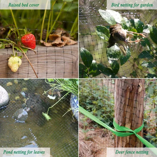 Miniatura 6 de Red de jardín de malla de 3/4 pulgadas para protección de plantas, malla de ciervos contra pájaros, ardillas, conejos, mapaches y más, protege
