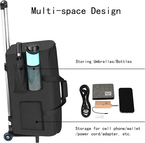Miniatura 5 de Funda de viaje para PartyBox Club 120 altavoz portátil de fiesta, bolsa de carrito compatible con PartyBox Club 110 y accesorios-transporte portátil