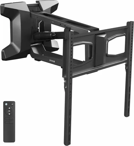 VIVO Soporte de pared motorizado para TV con chimenea para pantalla de 37 a 70 pulgadas de hasta 77 libras, soporte eléctrico extraíble de altura