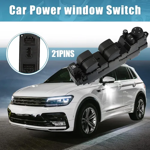 Miniatura 7 de X AUTOHAUX Interruptor de ventana de puerta principal delantera izquierda Interruptor elevalunas para Mazda 6 1.8 2.0 2 GS1E-66350A GS1E-66350
