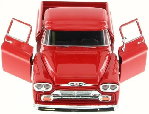 Miniatura 2 de Chevrolet 1958 Apache Fleetside Pickup Truck Rojo 1/24 por Motormax 79311