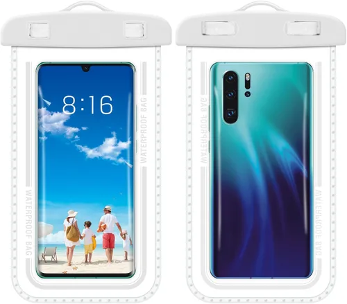 Miniatura 10 de Baiao Bolsa impermeable para teléfono, funda impermeable de 8.3 pulgadas para iPhone 16, 15, 14, 13 Pro Max, IPX8, bolsa seca para teléfono celular