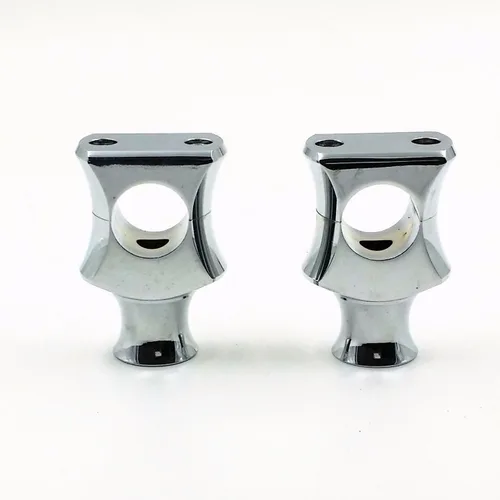 Miniatura 2 de Elevador de manillar de motocicleta cromado de 1 "0.984 in para Harley Springer Bobber Cafe Racer Sportster XL FL Honda Kawasaki Suzuki Yamaha