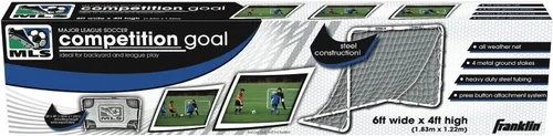 Miniatura 20 de Franklin Sports Porterías de fútbol de competición – Porterías de fútbol de acero portátiles para patio trasero – Portería de fútbol para adultos +