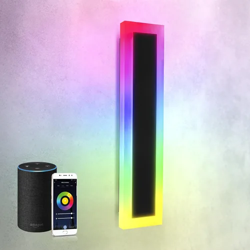 Miniatura 17 de ASD Lámpara LED de montaje en pared de 18 pulgadas de largo, aplique lineal para exteriores e interiores 3CCT, regulable, impermeable