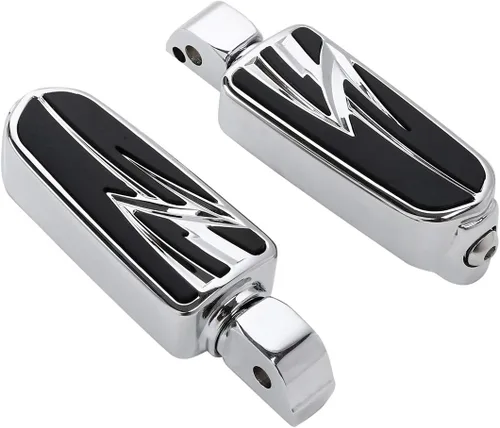 Miniatura 29 de TCT-MOTORPARTS Clavijas cromadas para estribera trasera para Harley Davidson Softail Fat Boy 18-25 Estriberas para pasajeros Estilo #20