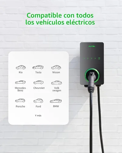 Miniatura 3 de Autel Cargador inteligente para vehículos eléctricos (EV) para el hogar de hasta 50 amperios, 240 V, estación de carga de automóvil para interiores