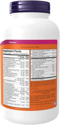 Miniatura 2 de Múltiples vitaminas para hombres Now Foods Adam, 3881, 1, 1