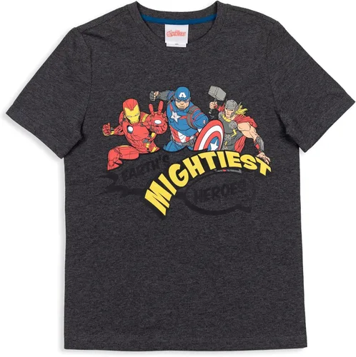 Miniatura 3 de Marvel Paquete de 3 camisetas gráficas de Avengers Captain America Spider-Man, Negro