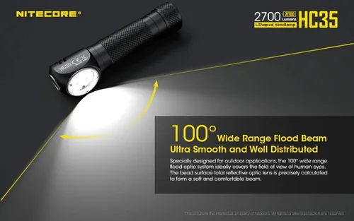Miniatura 8 de Nitecore HC35 - Faro LED recargable - 4 x CREE XP-G3 S3 con 2 baterías recargables NL2153HP de alto rendimiento