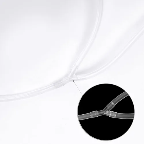 Miniatura 3 de Accesorios para máquinas de terapia de vacío, tubo de manguera tipo Y de silicona premium Yofuly Tubo de vacío de silicona transparente (pequeño)
