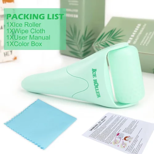 Miniatura 7 de Wonderwin Rodillo de hielo para masaje facial y corporal, rodillo facial para el cuidado de la piel para reducir arrugas e hinchazón, alivio