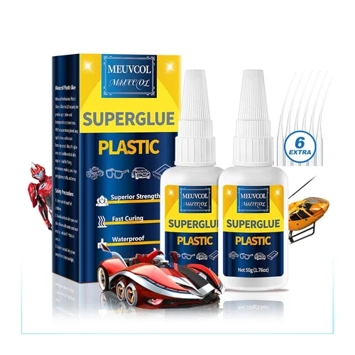 Pegamento de plástico de 3.53 oz para modelo, reparación de impresión 3D, Legos y miniaturas, adhesivo de plástico resistente de ajuste rápido para