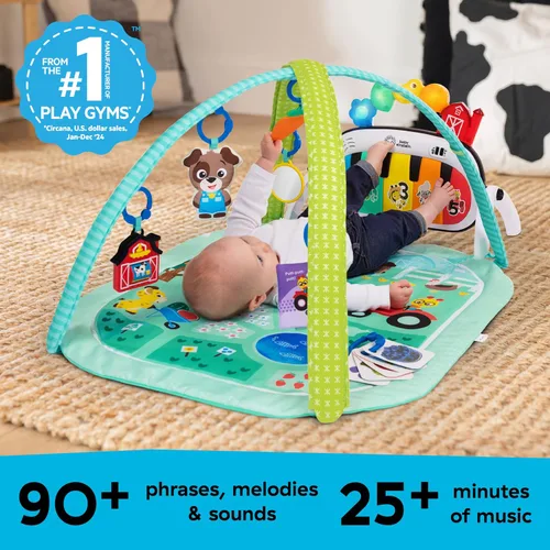 Miniatura 7 de Baby Einstein Exploradores de Granja 4 en 1 Kickin’ Tunes Gimnasio Musical de Música y Lenguaje de Descubrimiento de Prado, Edades 0 Meses y Más