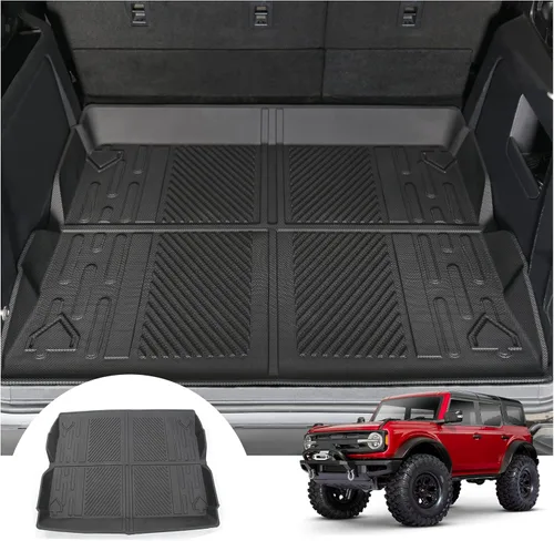 Miniatura 8 de Mabett Alfombrillas interiores para Ford Bronco, accesorios de 4 puertas 2021 2022 2023 2024 2025 alfombrillas de piso para asiento trasero y forro