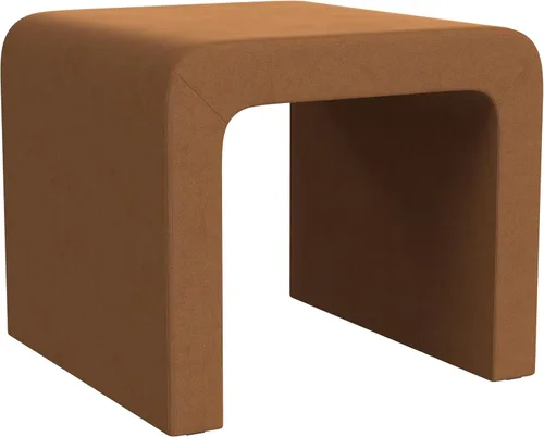 Miniatura 21 de Spatial Order Modern Channel - Otomana copetuda Decoración del hogar Spatial Order Otomana para sala de estar y dormitorio, piel sintética negra